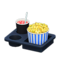 Popcorn Snack Set (Curry-Flavored & Berry Soda - Blue Stripes) NH Icon.png