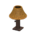 Rattan table lamp's Brown variant