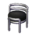 Sleek chair's Black variant