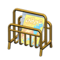 Tubular Magazine Rack (Gold - Comic Magazine) NH Icon.png