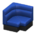 Box corner sofa's Navy blue variant