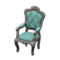 Elegant Chair (Silver - Blue Roses) NH Icon.png
