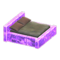 Frozen Bed (Ice Purple - Dark Brown) NH Icon.png