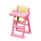 High Chair (Pink - Yellow) NH Icon.png
