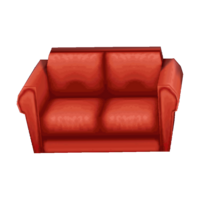 Red sofa