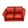 red sofa