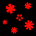 The Flowers pattern for the Glow-in-the-Dark Stickers.
