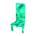 Modern chair's emerald variant