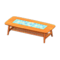 Nordic Low Table (Natural Wood - Raindrops) NH Icon.png
