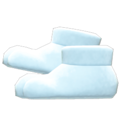 Paw Slippers (White) NH Icon.png