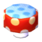 Polka-Dot Stool (Red and White - Soda Blue) NL Model.png