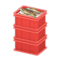 Stacked Fish Containers (Red - None) NH Icon.png