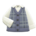 Checkered sweater vest's Gray variant