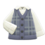 Checkered Sweater Vest (Gray) NH Icon.png