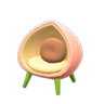 peach chair