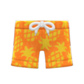 Pineapple Aloha Shorts (Orange) NH Icon.png