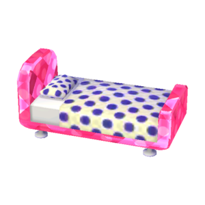Polka-Dot Bed (Ruby - Grape Violet) NL Model.png