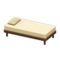 Simple Bed (Brown - White) NH Icon.png