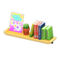 Wall-Mounted Bookshelf (Natural - Children's Magazine) NH Icon.png