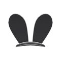 Bunny Ears (Black) NH Icon.png