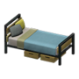 Ironwood Bed (Old - Blue-Gray) NH Icon.png