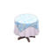 Small Covered Round Table (Light Blue - Plain White) NH Icon.png
