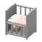 Baby Bed (Gray - Pink) NH Icon.png
