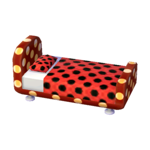 Polka-Dot Bed (Cola Brown - Pop Black) NL Model.png