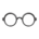 Rimmed Glasses's Black variant