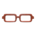 Square Glasses's Brown variant