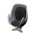 Artsy Chair (Silver - Black) NH Icon.png