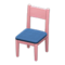 Simple Chair (Pink - Blue) NH Icon.png