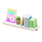 Wall-Mounted Bookshelf (White - Children's Magazine) NH Icon.png
