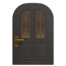 Black Vertical-Panes Door (Round) NH Icon.png