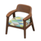 Nordic Chair (Dark Wood - Triangles) NH Icon.png
