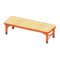 Outdoor Bench (Red - Light Wood) NH Icon.png