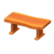 Wood-Plank Table (Orange Wood) NH Icon.png