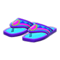 Beaded Sandals (Purple) NH Storage Icon.png