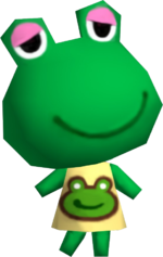 Artwork of Emerald the Frog