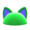 Flashy Pointy-Ear Animal Hat (Green) NH Icon.png