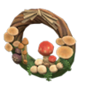 mushroom wreath