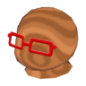 red glasses