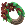 dark lily wreath