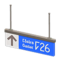 Hanging Guide Sign (Blue - ↑) NH Icon.png