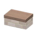 Low Brick Island Counter (White) NH Icon.png