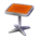 Metal-rim table's Orange variant