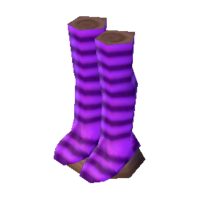 Purple-stripe tights