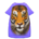 Tiger-face tee dress's Purple variant