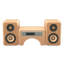 wooden-block stereo