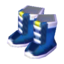 blue wrestling shoes